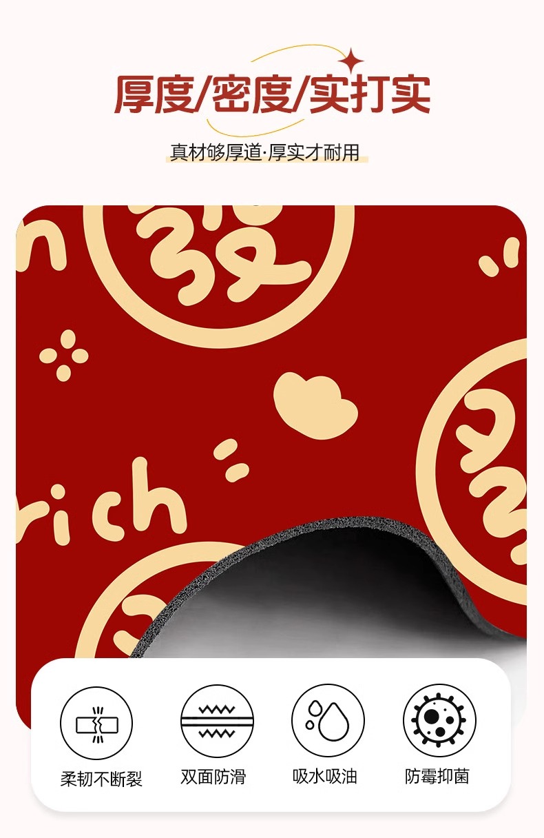 キッチンにぴったりな吸水防滑マット新作登場 おしゃれで耐汚れの地毯