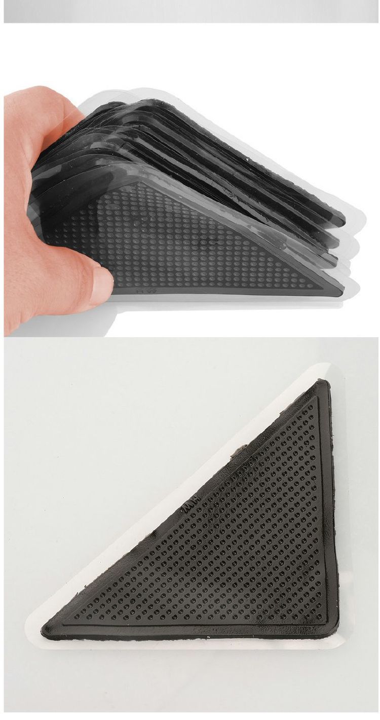 滑り止め付きキッチンマット 防水トイレ用マット 多用途三角形ソファマット