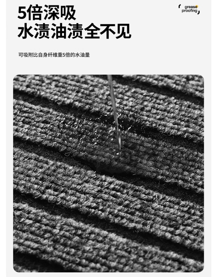 キッチン専用の防油防汚マット2025新登場滑り止め機能付きでお手入れ簡単