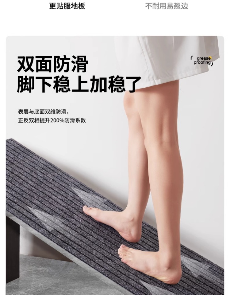 キッチン専用の防油防汚マット2025新登場滑り止め機能付きでお手入れ簡単