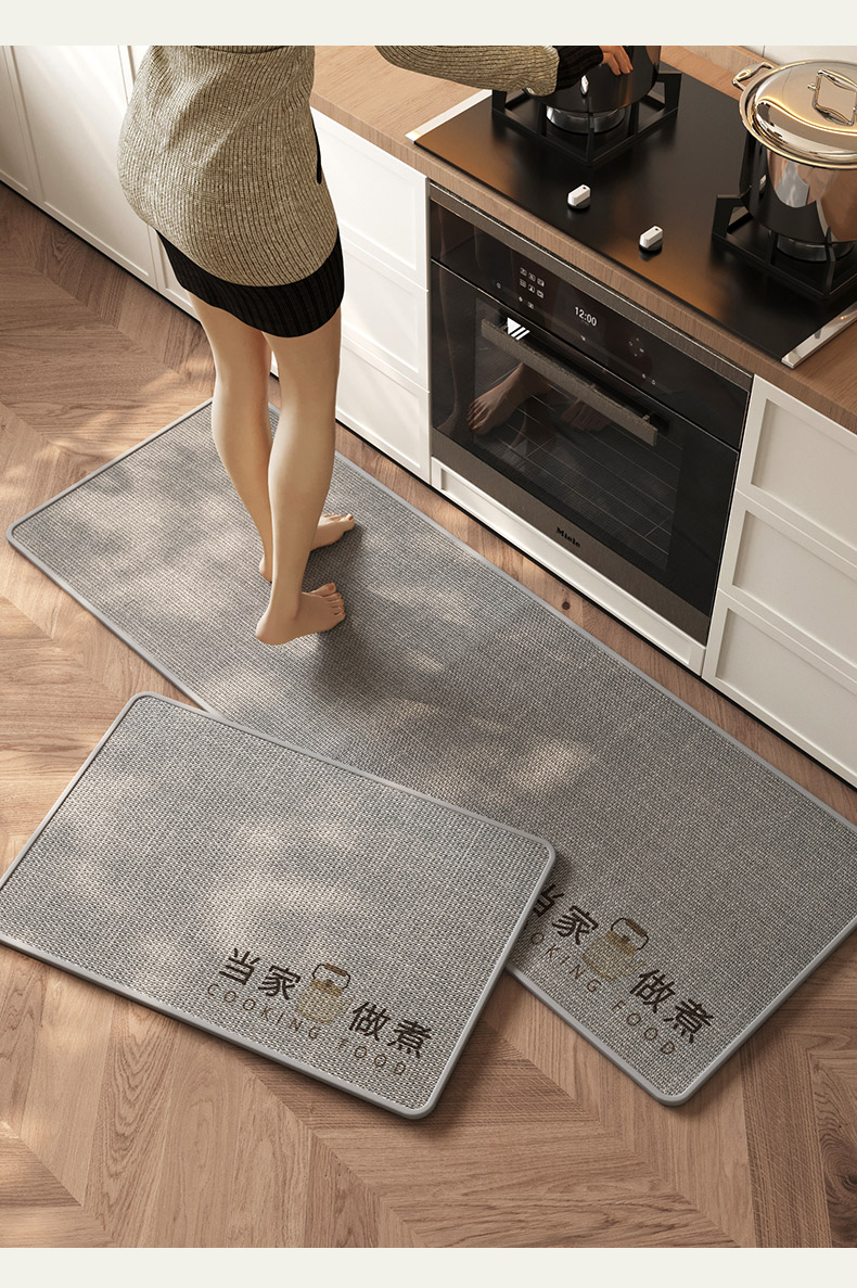 2025年新作キッチン用マット吸水吸油タイプでお手入れ簡単防滑仕様