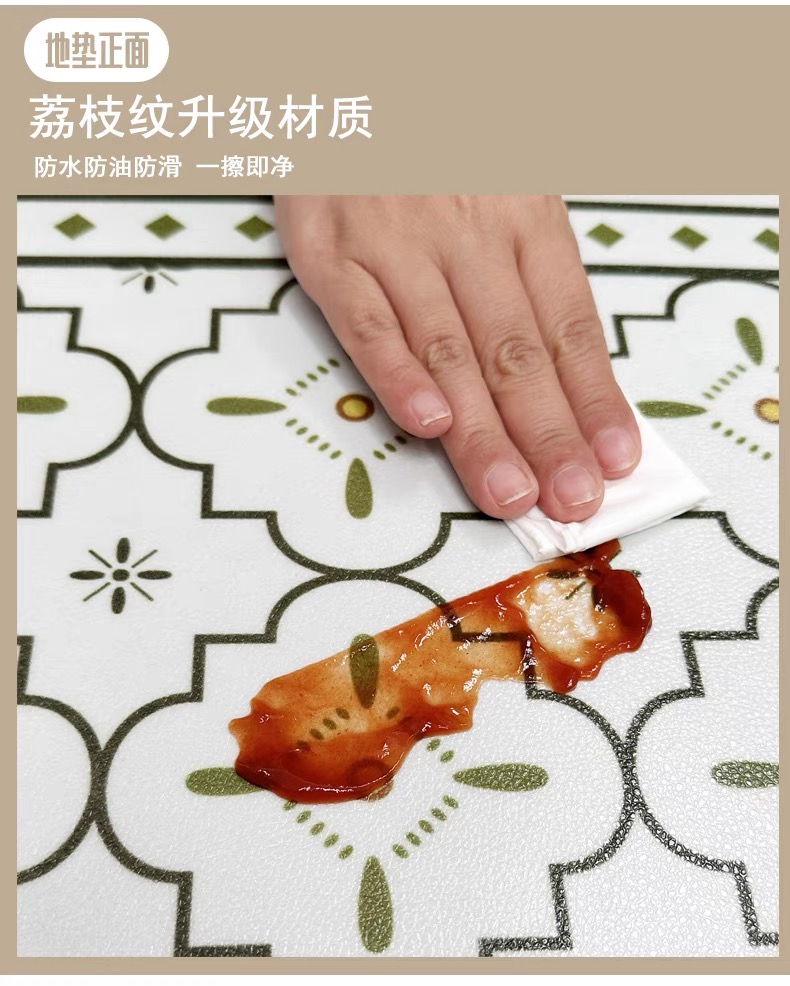 洗濯不要のキッチンマット 防滑性と防水性を兼ね備えた便利な脚垫 家庭用の完璧な選択