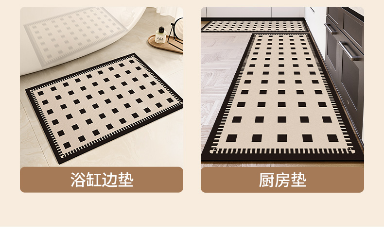 キッチンにぴったりの防滑マット 浴室でも使える速乾性マット どこでも快適な足元を実現