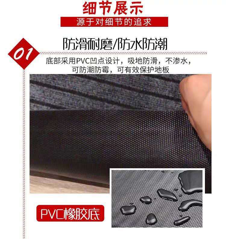 新しいストライプのキッチン専用マット 入り口やリビングに最適 滑り止め付きで油も吸収できるカット可能なバスルーム用マット