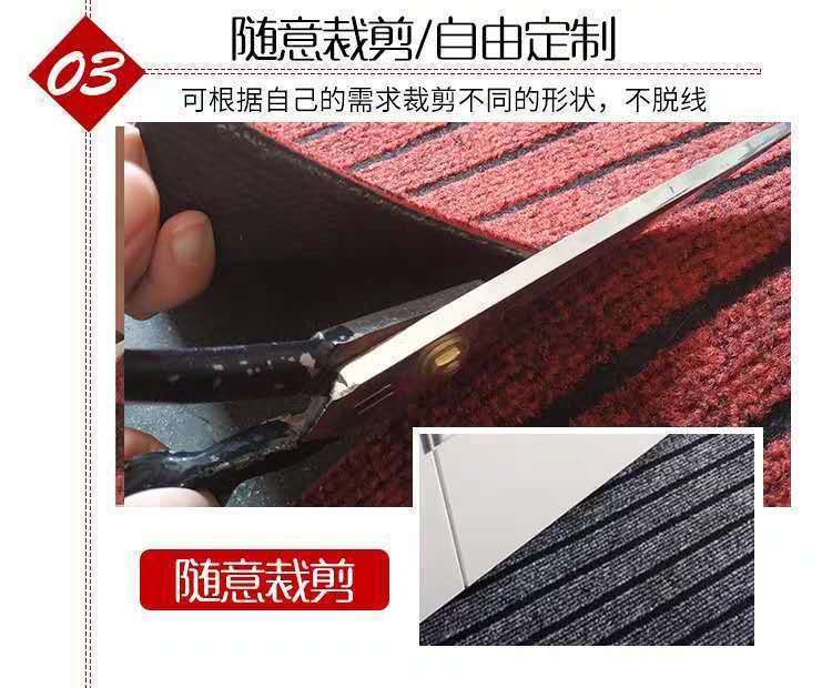 新しいストライプのキッチン専用マット 入り口やリビングに最適 滑り止め付きで油も吸収できるカット可能なバスルーム用マット
