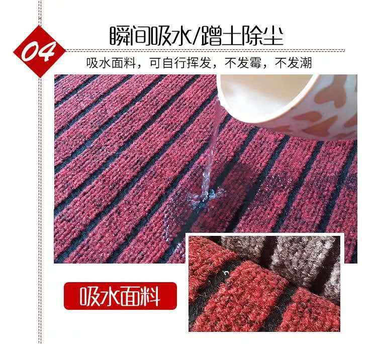 新しいストライプのキッチン専用マット 入り口やリビングに最適 滑り止め付きで油も吸収できるカット可能なバスルーム用マット
