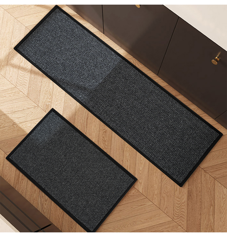 キッチン専用マット 防水防汚 L型滑り止め おしゃれで実用的