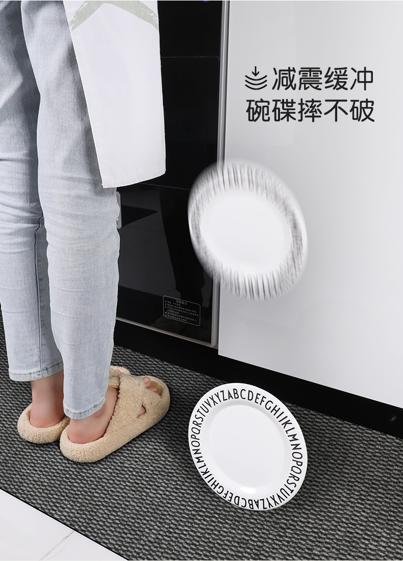 キッチンに最適な防滑マット 汚れに強くお手入れ簡単な赤い玄関マット