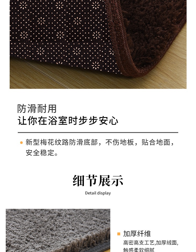 キッチンや浴室に最適な吸水防滑マット 快適さと安全性を両立した家用アイテム