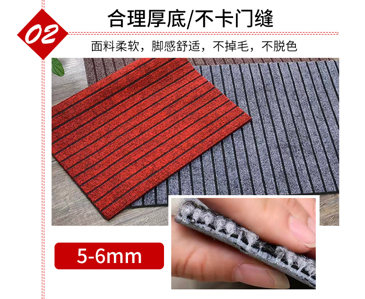 キッチン用防滑マット 家庭向けカット可能 吸水性抜群の長方形デザイン