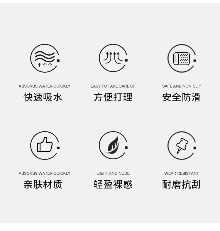 赤いキッチンマット 吸水性抜群の防滑マット 柔らかさと清潔感が魅力の家庭用アイテム