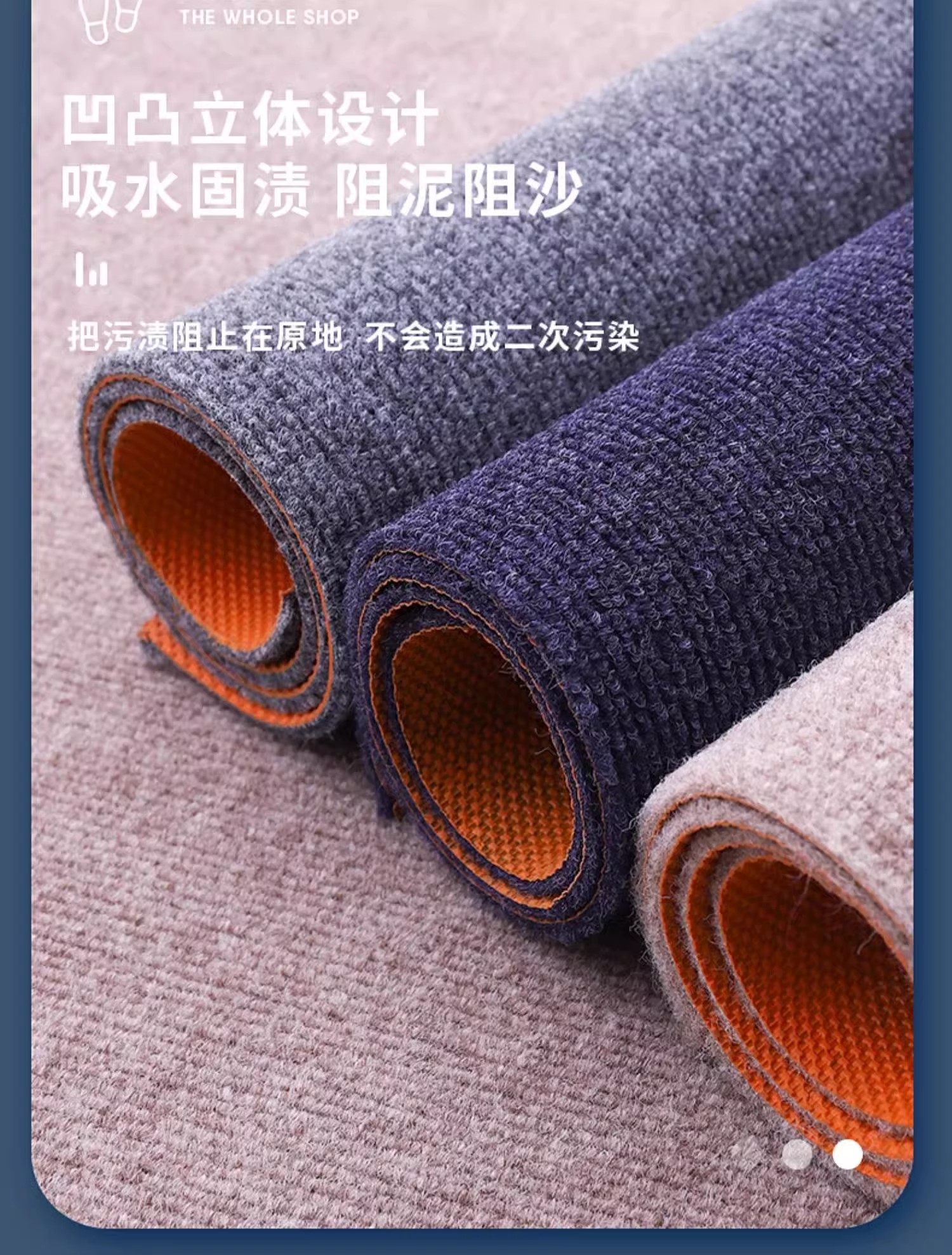 キッチンにぴったりな防滑マット広い部屋にも最適なエコ素材の玄関用足元マット