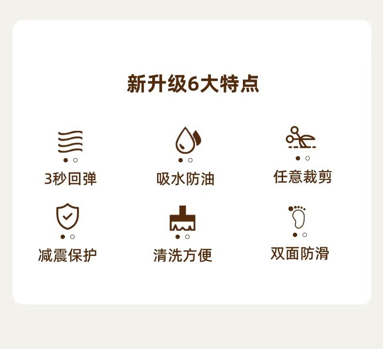 中式復古キッチンマット滑り止め汚れ防止大サイズ2025新作