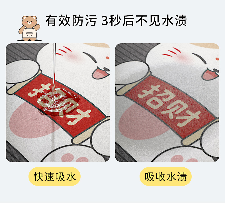 キッチン専用マット2025新登場滑り止め防油抗汚れ吸水性抜群の便利アイテム