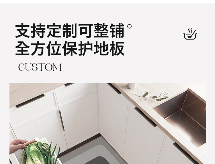 キッチン専用マット 防油防水防滑 2024新作 家庭用の吸水性抜群