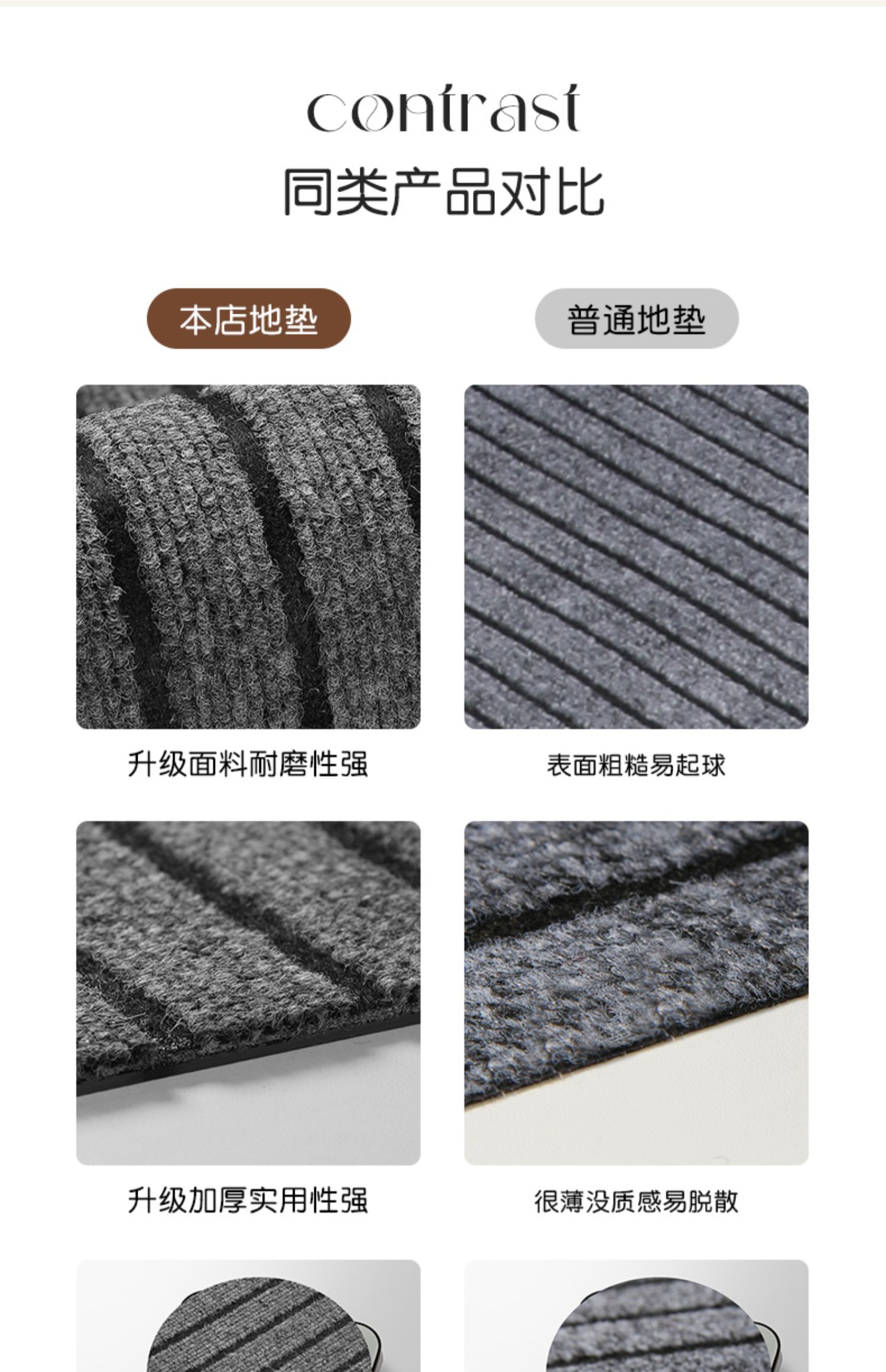 キッチンやバスルームに最適な防滑マット 吸水速乾でお手入れ簡単な衛生的なマット