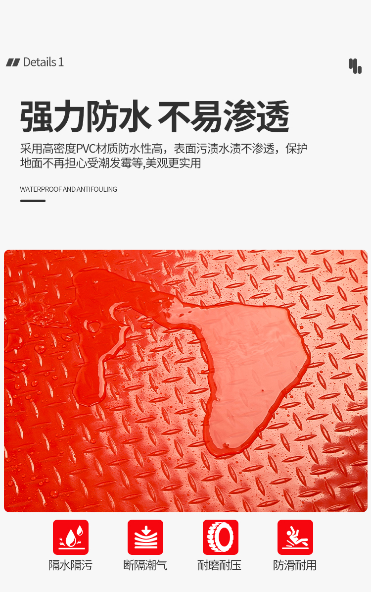 防水キッチンマット 滑り止め加工で安心 快適な空間を実現