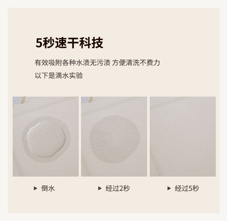 原木風キッチン専用マット 吸水吸油でお手入れ簡単 防滑設計