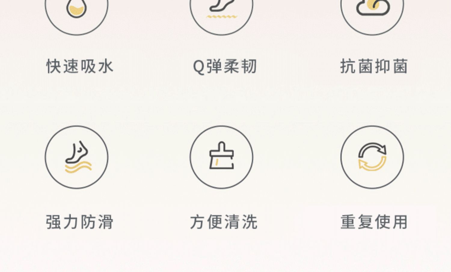 滑り止めと吸水機能を兼ね備えたキッチン用マット 汚れに強い防水デザインでお手入れ簡単