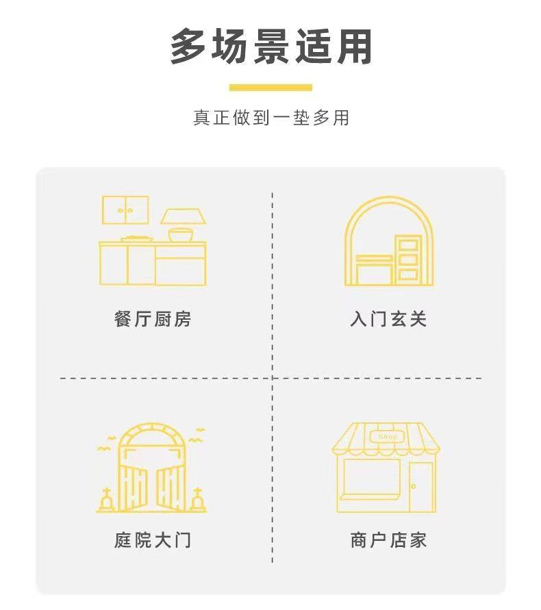 免洗キッチン用マット 防油 防滑 脚元を守る 家庭用マット