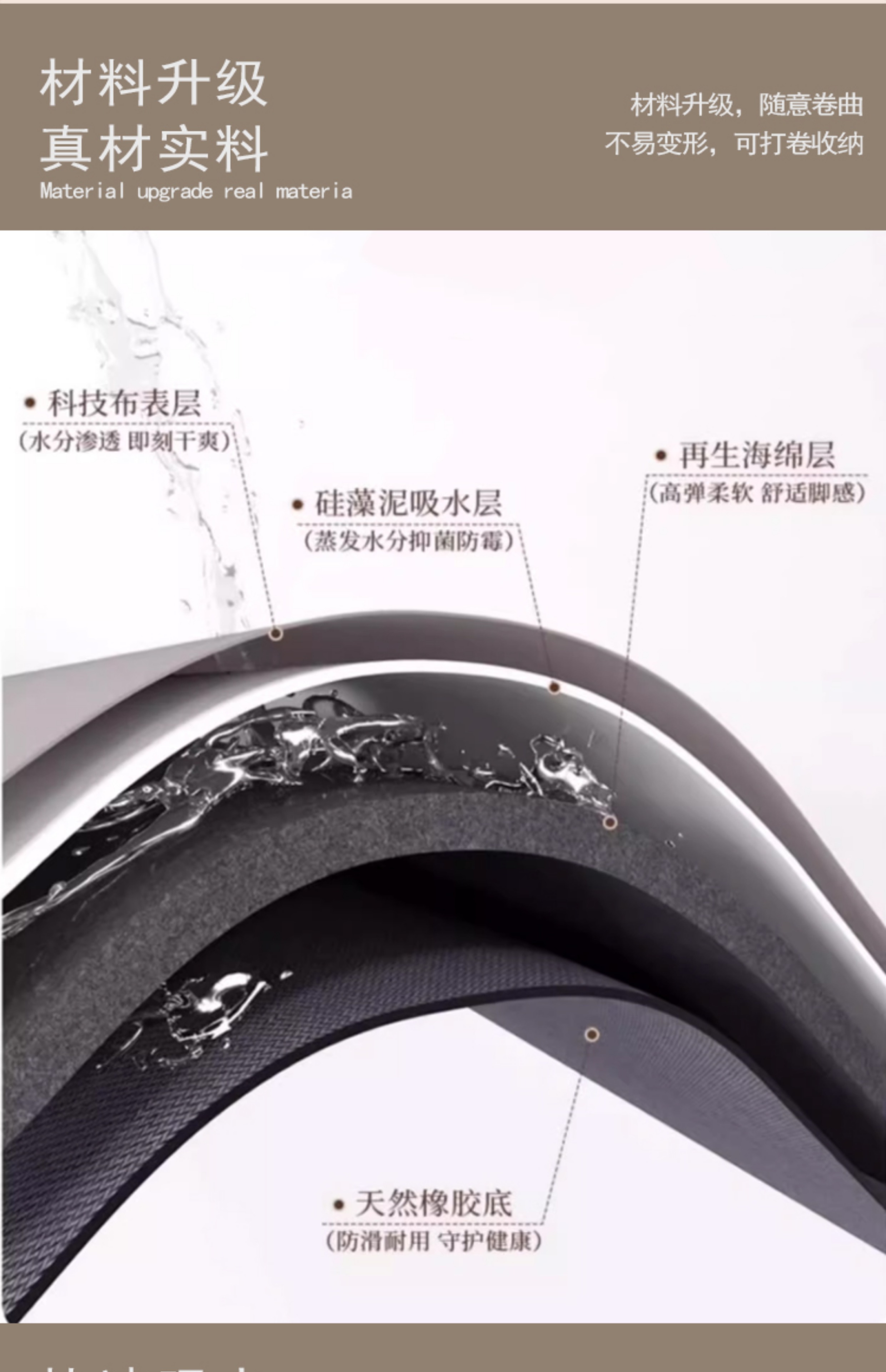 高級感あふれるレトログリーンのキッチンマット 滑り止め機能付き 洗える脚マットでお手入れ簡単