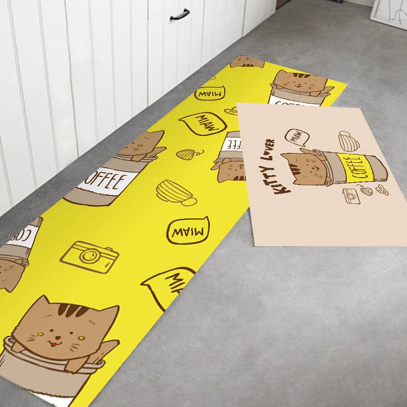 キッチンの必需品マット 吸水性抜群の防滑デザインで快適空間を実現