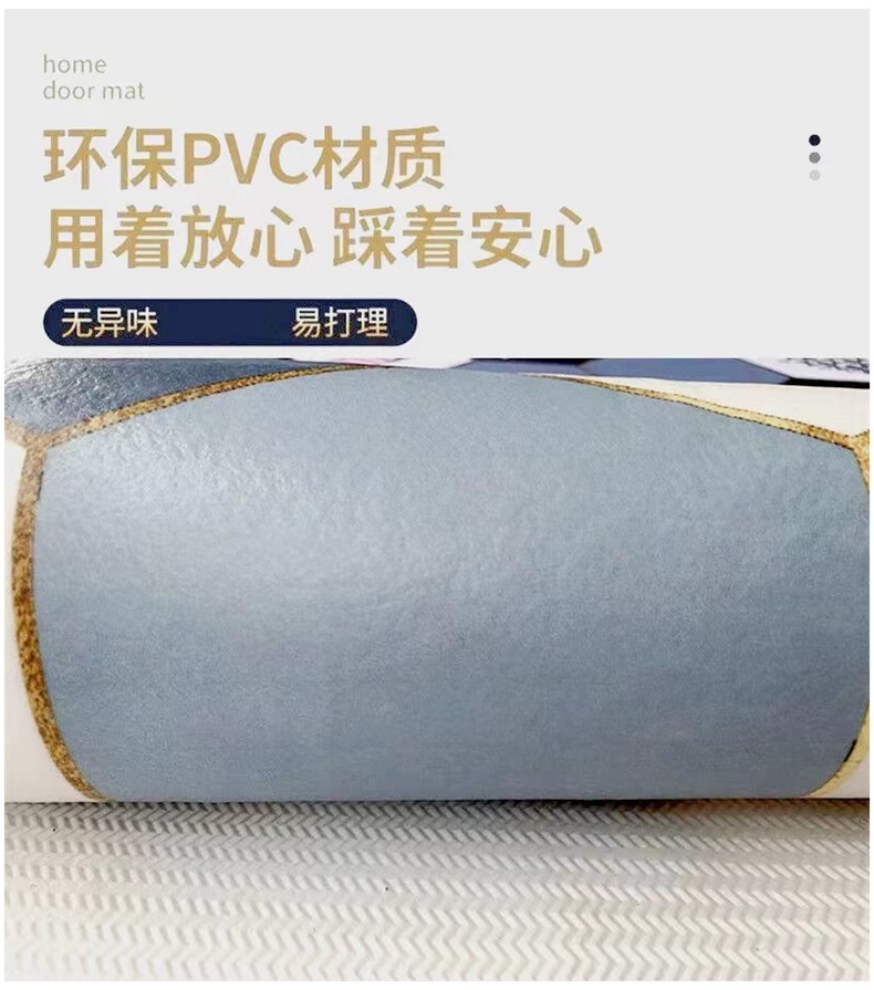 キッチンで使える防滑マット 洗える防水タイプ 玄関やバルコニーにも最適