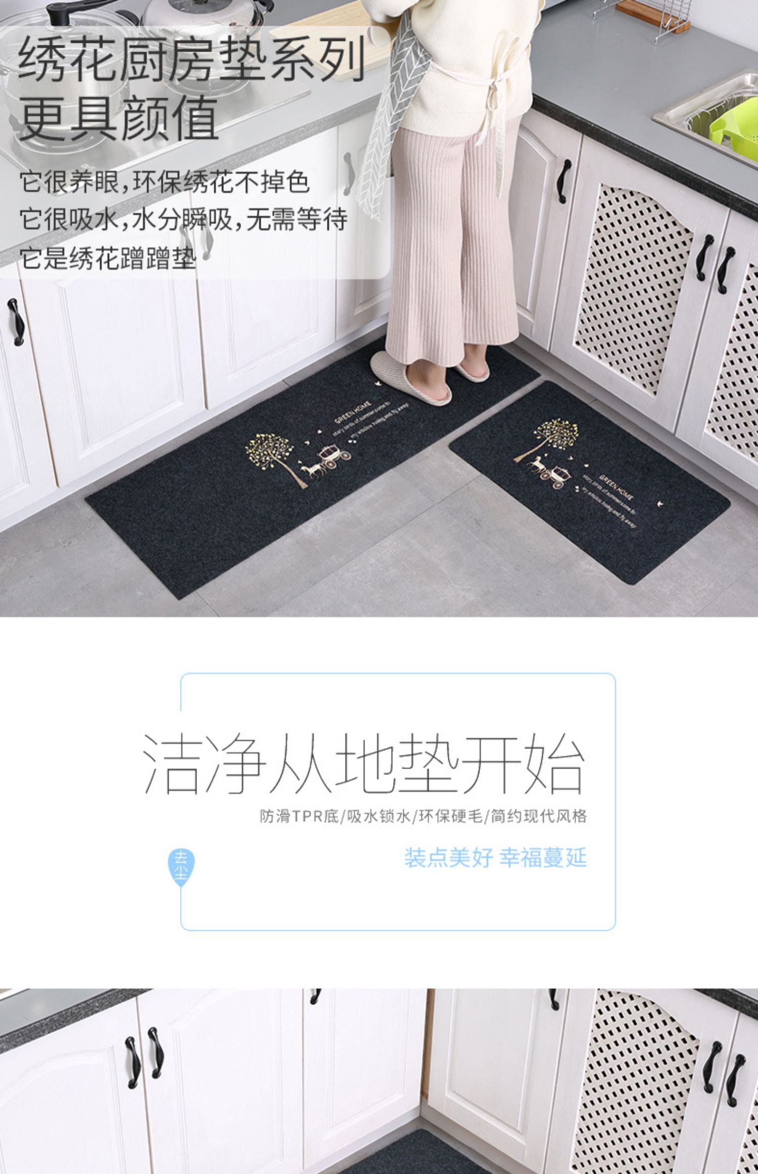 キッチン用防滑マット新登場 汚れや水分をしっかり吸収 お手入れ簡単で安心の防水設計
