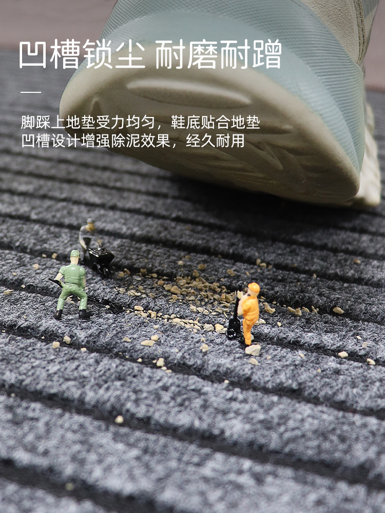 キッチンや浴室にぴったりの吸水防滑マット 清潔感あふれる家の入り口を演出