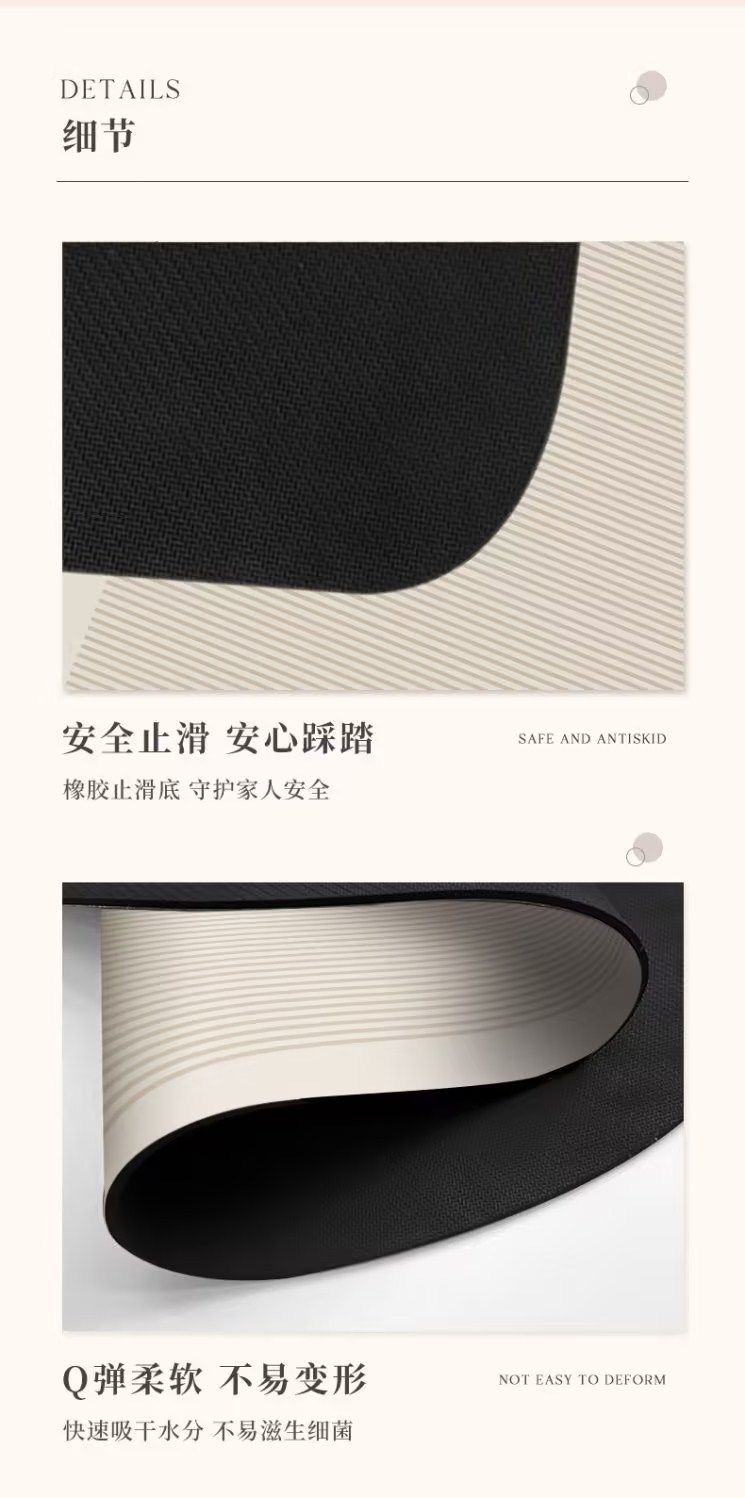キッチン用防滑マット 汚れを気にせず使える吸水性抜群のマット
