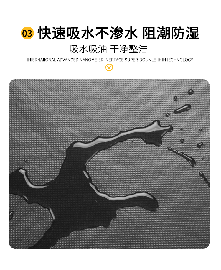 キッチンにぴったりな吸水マット 防滑デザインで安心の玄関マット