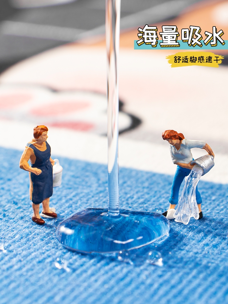 キッチンで使える吸水マット 家の入り口を飾る防滑デザイン お帰りなさいを演出する快適アイテム