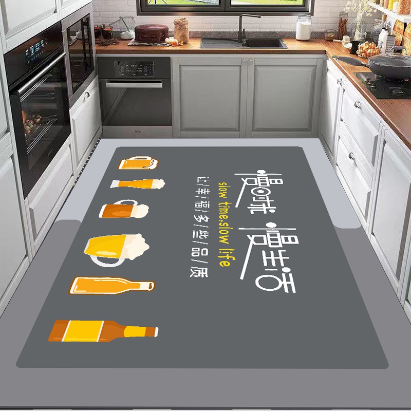 吸水防滑キッチンマット 自由にカットできる便利なマット おしゃれな浴室や玄関にも最適