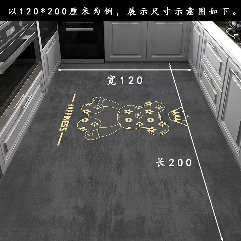 キッチン専用の吸水防滑マット汚れに強い快適な足元を実現