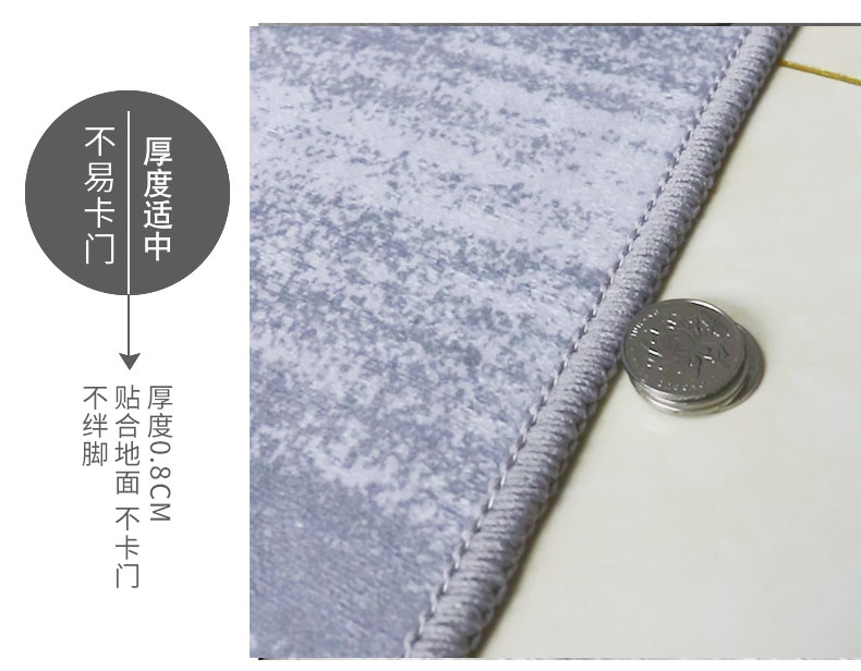 キッチンマット 防滑 耐汚れ お手入れ簡単 家庭用の長い玄関マット