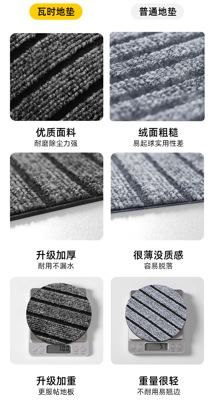 キッチンマット 吸水防滑 お手入れ簡単 汚れ知らずの家用マット