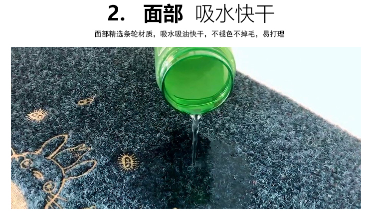 キッチンの防水マット 油汚れも気にせずお手入れ簡単な長方形デザイン