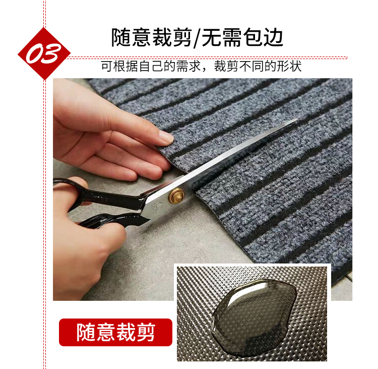 キッチン用防滑マット 家庭用長方形 吸水性抜群でオイルも防止
