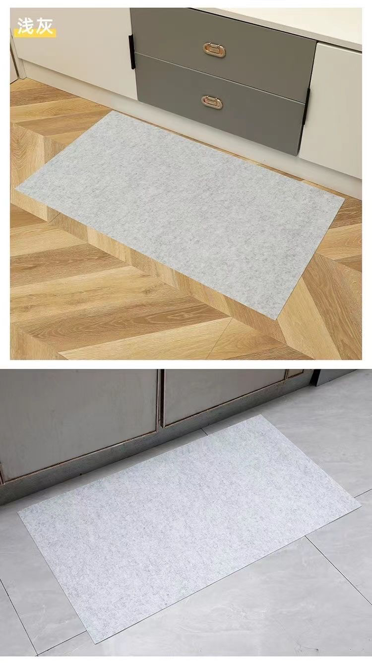 キッチン用の防塵防油マット 吸水性能抜群の実用的な家用脚垫