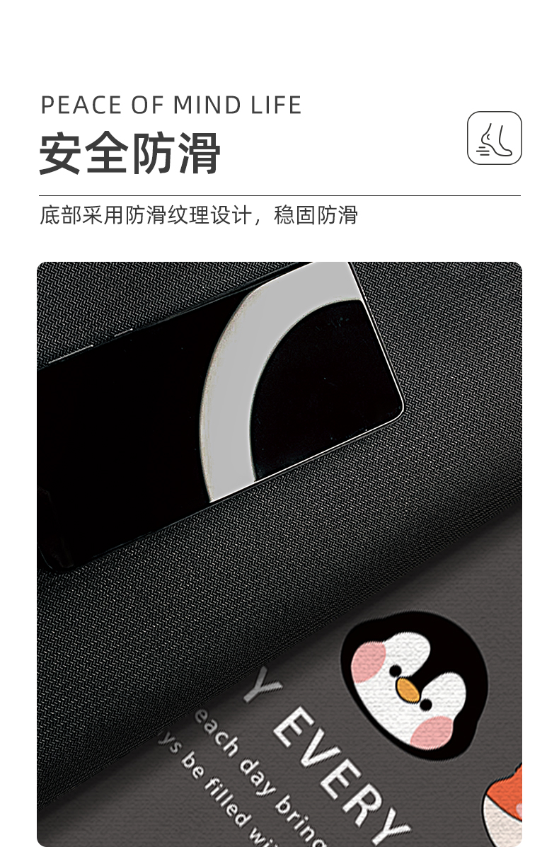 キッチン専用マット 吸水防油でお手入れ簡単 新型滑り止めマット