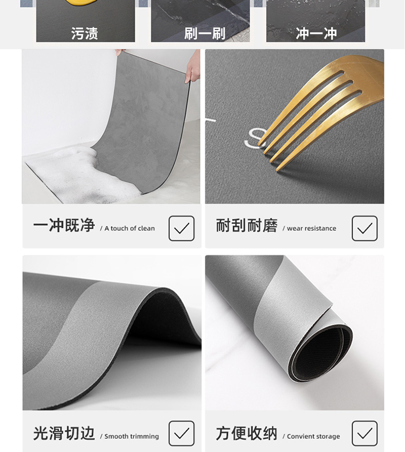 キッチンや浴室に最適な防滑マットで快適空間を実現