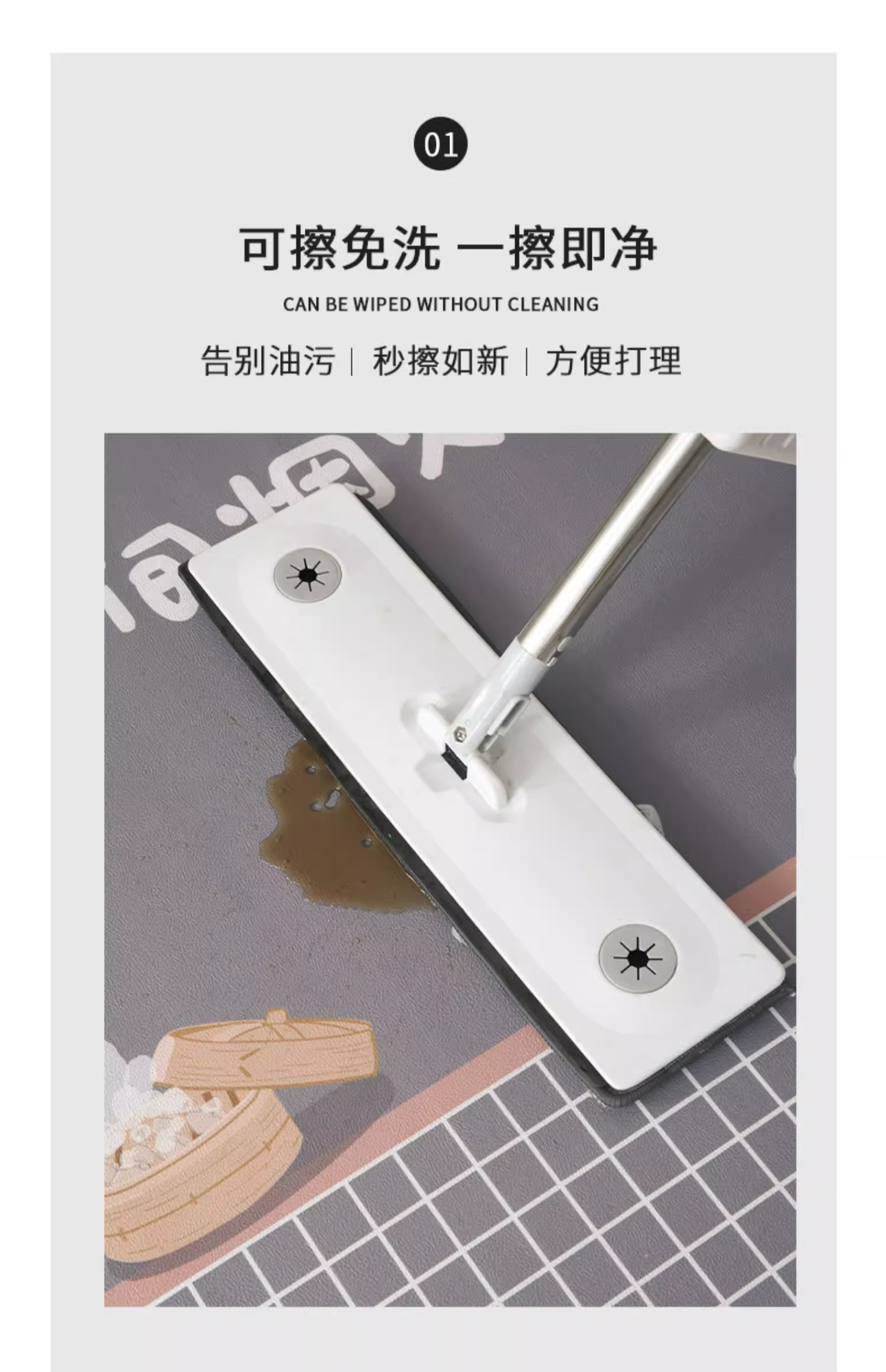 キッチン専用マット2025年新作防滑防油お手入れ簡単な高級PVC製防水マット