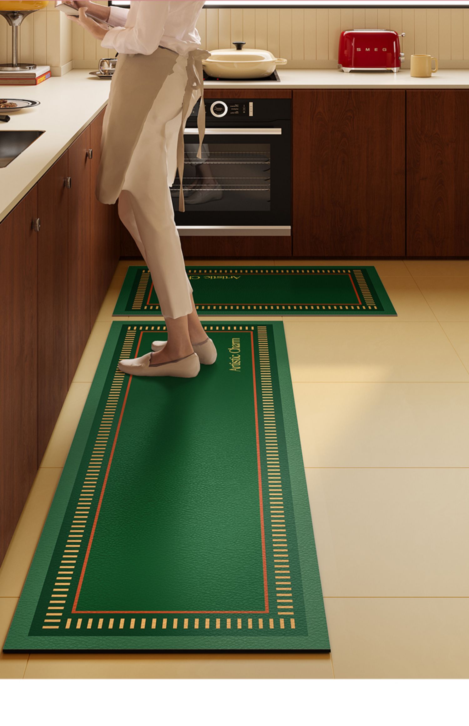 吸水防滑のキッチン専用マットで快適空間を実現