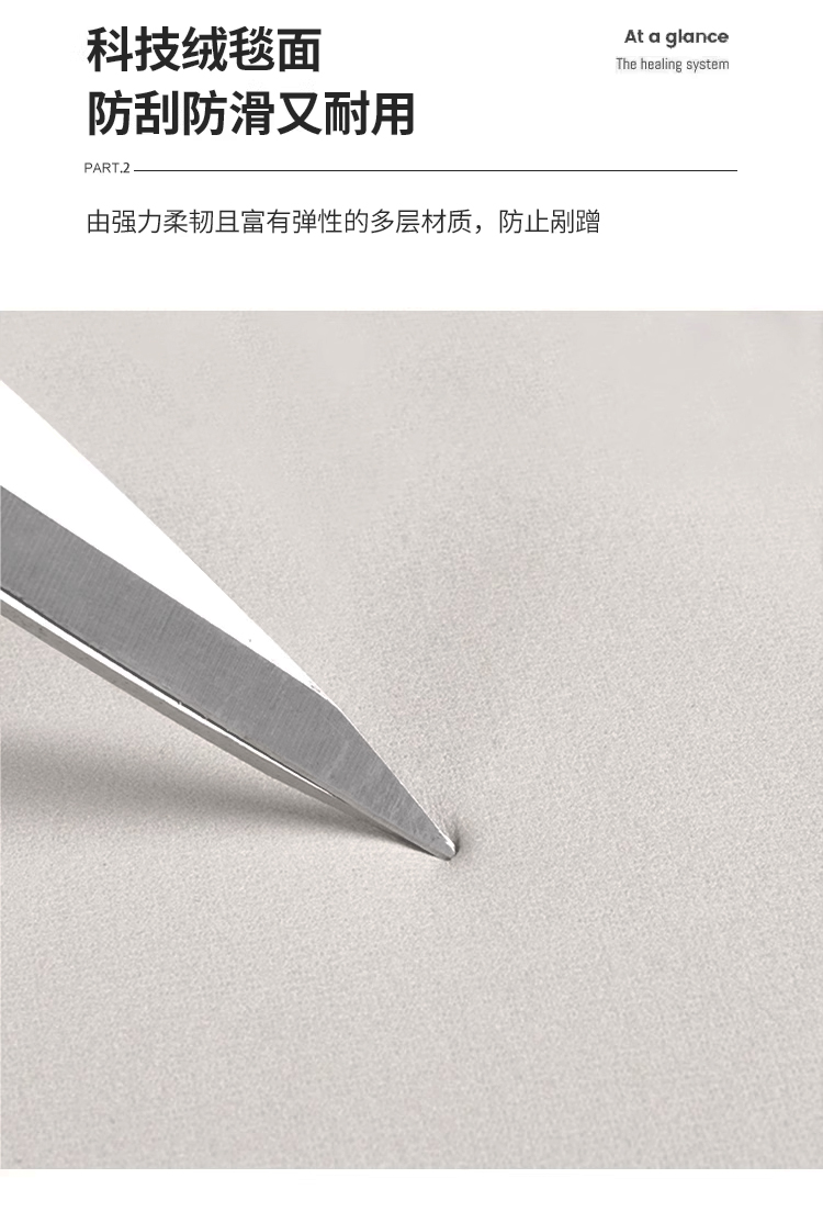 キッチンマット 一体型のL字型 簡単カットできる吸油防滑機能付き お手入れ楽々