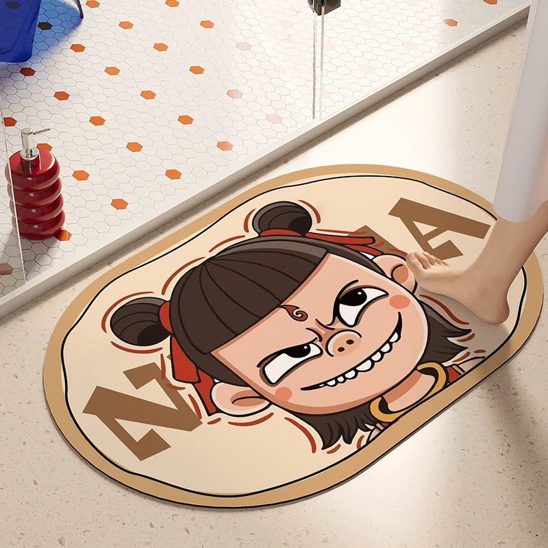 どんなキッチンにもぴったりの吸水マット 滑り止め機能で安全な足元サポート 家庭用に最適なデザイン