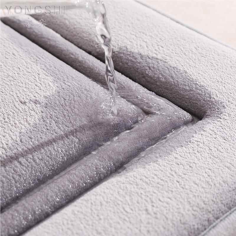 シンプルでおしゃれなキッチン用マット 防滑タイプの浴室マット 家庭用玄関マット