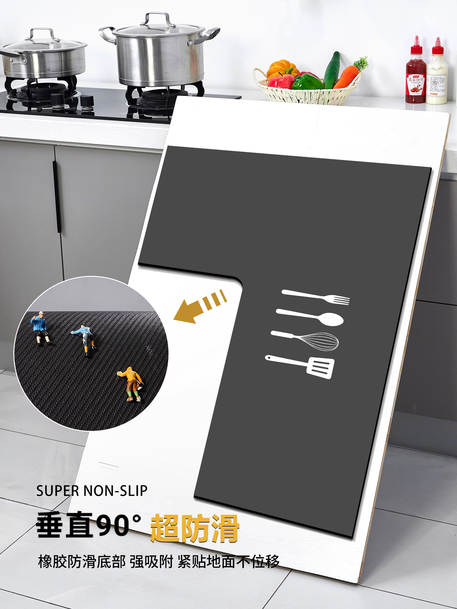 吸水性抜群のキッチン専用マット2025新作抗汚れタイプお手入れ簡単