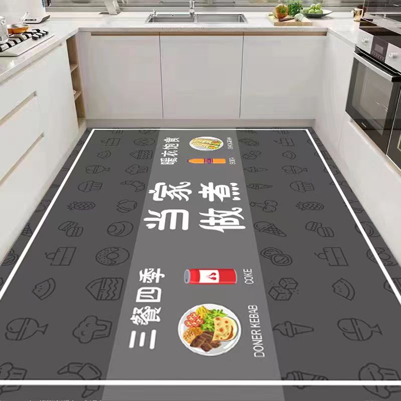 滑り止めキッチンマット 汚れに強くお手入れ簡単 防水仕様で安心