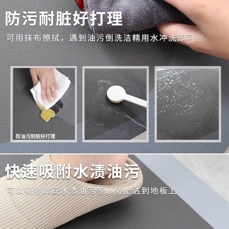 キッチンに最適なマット 滑り止めで水分吸収 敷くだけでおしゃれな空間に