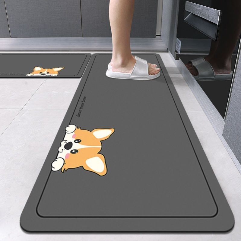 キッチン用吸水速乾マットシンプルで耐汚れの便利なマット
